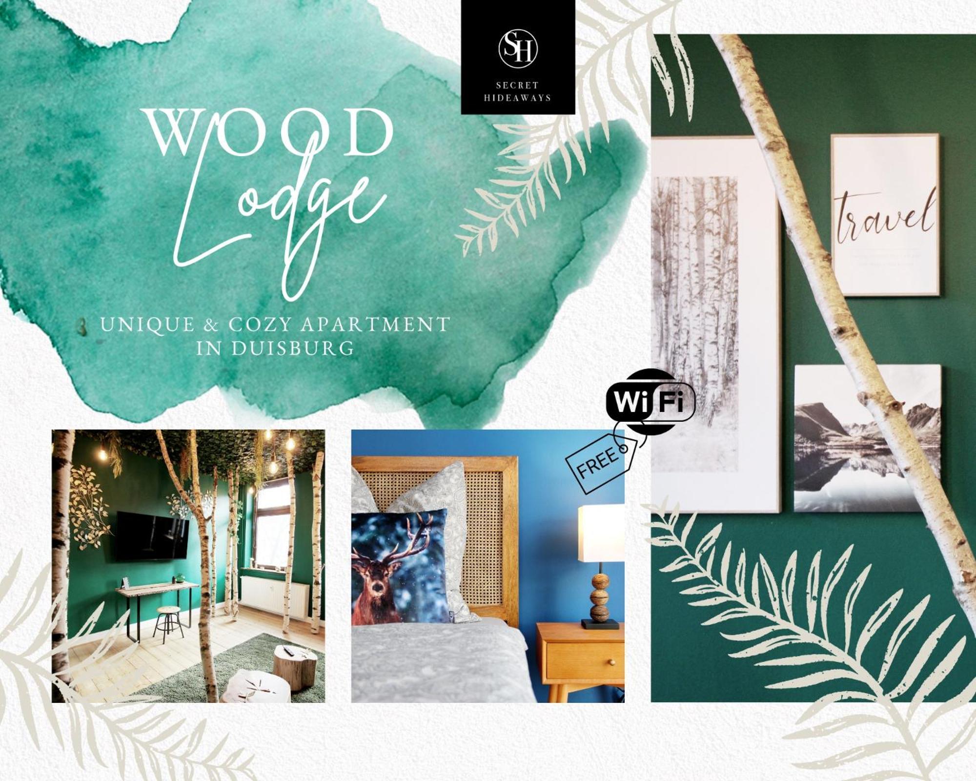 Secret Hideaways Wood Lodge Mit Kinderzimmer Messe L City L Flughafen L Hbf Duisbourg Extérieur photo
